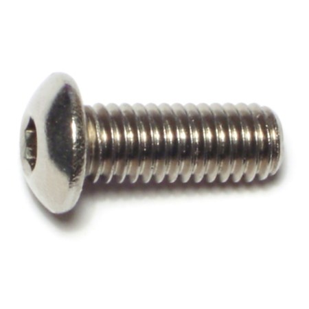 MIDWEST FASTENER 3/8"-16 Socket Head Cap Screw, 18-8 Stainless Steel, 1 in Length, 6 PK 72072